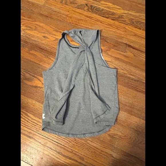 Under Armour Youth Medium  HeatGear Tank Top - Gray - Picture 2 of 3